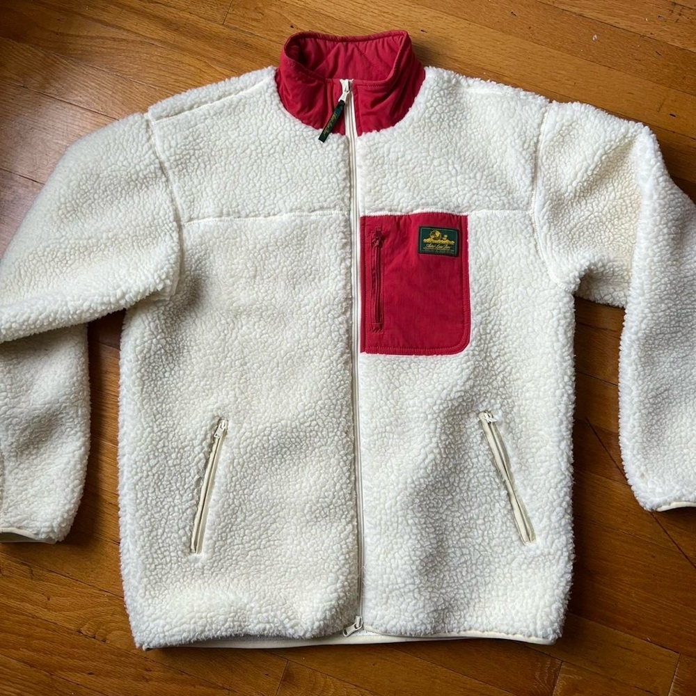 Aime Leon Dore Full-zip Polar Fleece in Cream